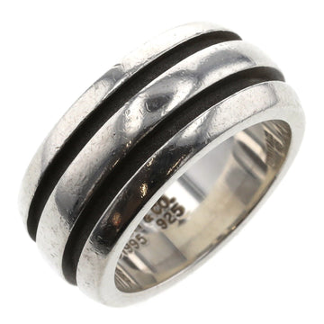 TIFFANY Ring Atlas Grooved Double Line Silver 925 Upper No. 10 Lower 12 Women's &Co.