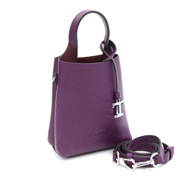 TOD'S Handbag Timeless Leather Bag Micro XBWAPAT9000 Violet Women's Shoulder Phone Holder