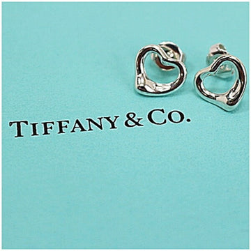 TIFFANY earrings open heart silver 925 &Co ladies