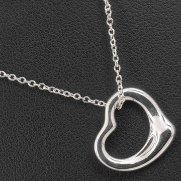 TIFFANY Open Heart Necklace 16mm Silver 925 &Co. Women's