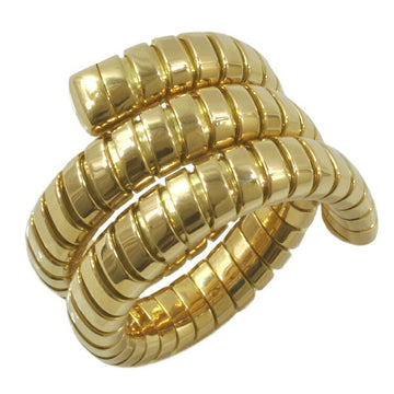 Bvlgari Ring YG Yellow Gold Tubogas Free Size 750 K18 BVLGARI Snake Elasticity Stretch Women's