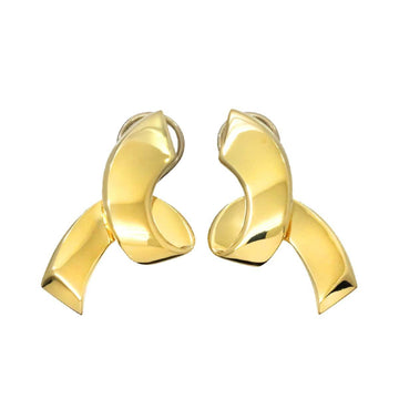 TIFFANY&Co. Paloma Picasso Earrings K18 YG Yellow Gold 750 Clip-on