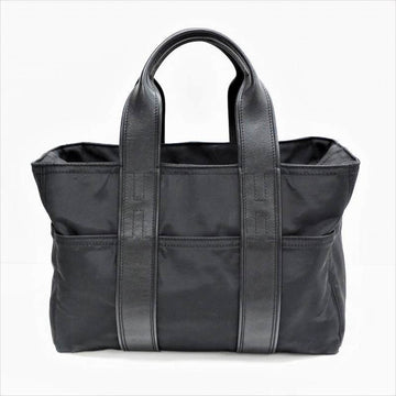 Hermes Acapulco PM Tote Bag Nylon Leather Black Handbag Mini