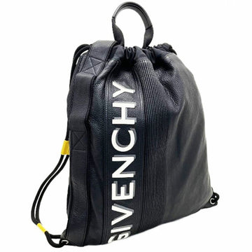 GIVENCHY Bag Pack MC3 Drawstring Leather Nylon Black BK502SK09  Rucksack Knapsack Day Men's SW-13037
