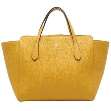 GUCCI Children's Swing 355640 Tote Bag Leather Yellow 450167