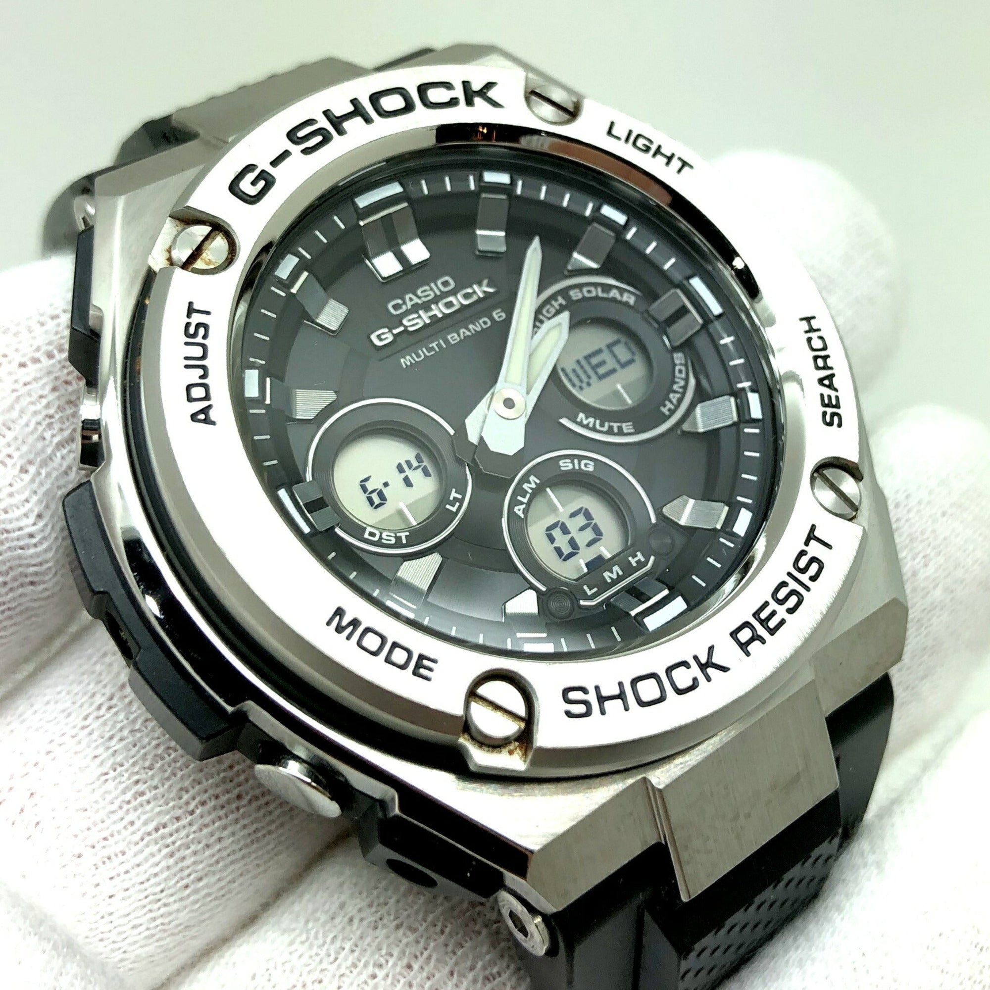 CASIOG-SHOCK watch GST-W310-1A G-STEEL G steel analog-digital radio wa
