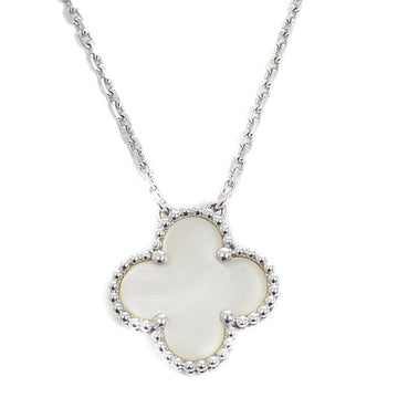 VAN CLEEF & ARPELS Vintage Alhambra Necklace Mother of Pearl K18WG