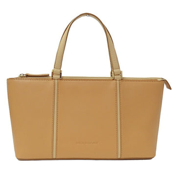 BURBERRY Bag Ladies Brand Handbag Leather Camel Compact