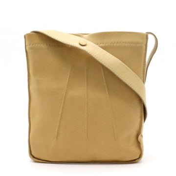 Hermes Tudu shoulder bag pochette leather beige