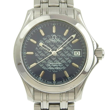 OMEGA Seamaster Jacques Mayol 1997 2500.80 Stainless Steel Navy Automatic Men's Green Dial Watch