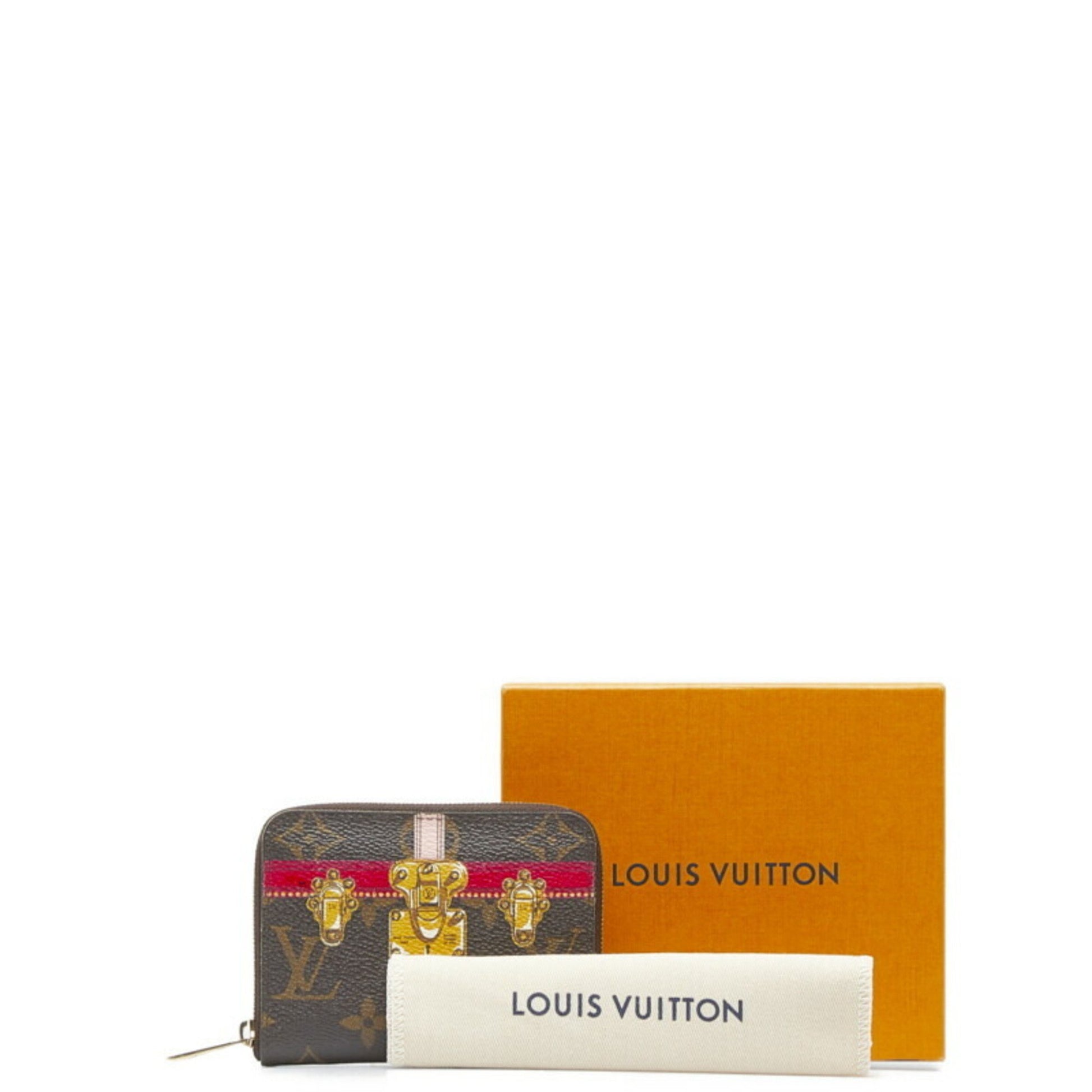 Louis Vuitton Summer Trunks Monogram Canvas Zippy Coin Purse Brown