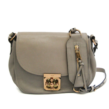 CHLOE Elsie 3S0217 Women's Leather Shoulder Bag Gray