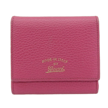 GUCCI swing trifold wallet pink 368234