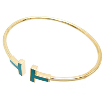 TIFFANY T Turquoise Wire Women's Bracelet 64028863 750 Yellow Gold