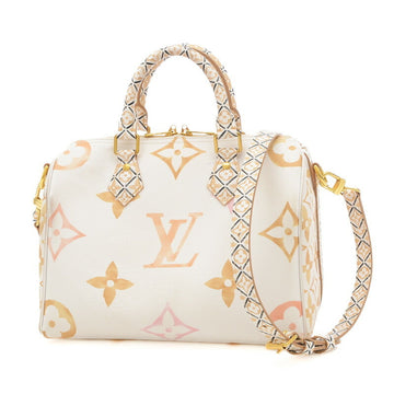 LOUIS VUITTON By The Pool Speedy Bandouliere 25 Beige M22987