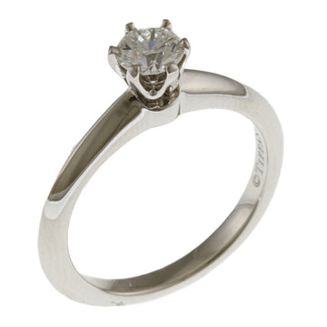 TIFFANY&Co. Solitaire Ring No. 6.5 Pt950 Platinum Diamond Women's