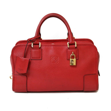 Loewe Handbag Amazona 28 Red Ladies Leather