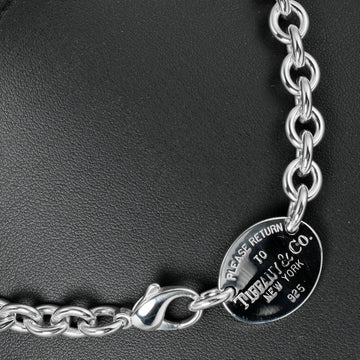 TIFFANY&Co. Return to Oval Tag Necklace Choker Silver 925