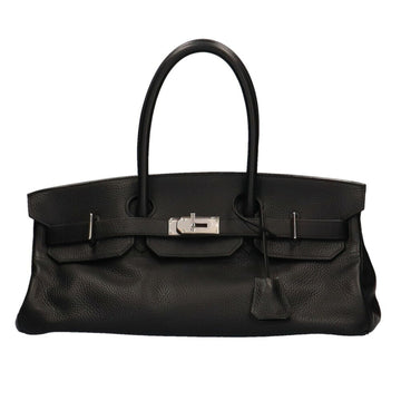 Hermes Birkin 42 Shoulder Bag Taurillon Clemence Noir Ladies