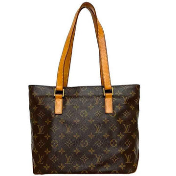 LOUIS VUITTON Tote Bag Hippo Piano Brown Beige Monogram M51148 Canvas Tanned Leather SD0092