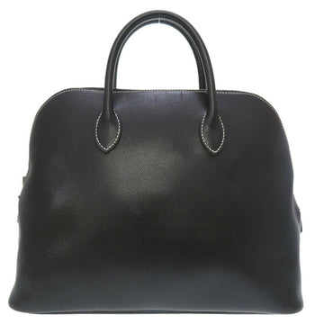Hermes Web Lycee Black F Engraved Handbag