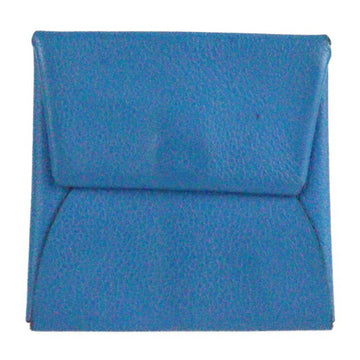 HERMES Bastia coin case ever color blue purse D stamp