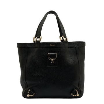 GUCCI Abbey Handbag Tote Bag 130739 Black Leather Women's