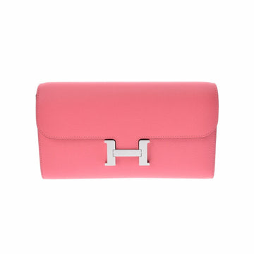 Hermes Constance To Go Rose Azare Z Engraved (around 2021) Women's Ever Color Long Wallet