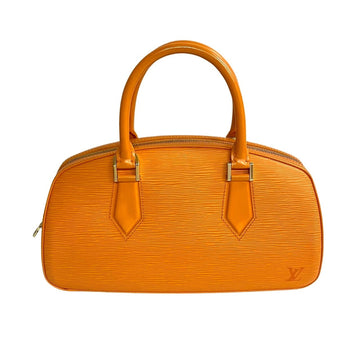 LOUIS VUITTON Jasmine Epi Leather Genuine Handbag Mini Boston Bag Orange Mandarin