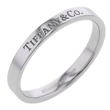 TIFFANY Ring Flat Band Width approx. 3mm Platinum PT950 No. 22 Men's &Co.