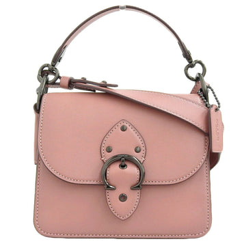 COACH Beat Shoulder Bag Leather Light Pink C0753