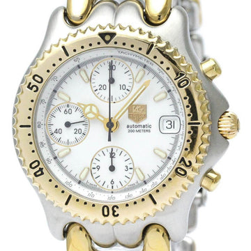 TAG HEUERPolished  Sel Chronograph Gold Plated Steel Mens Watch CG2120 BF567517