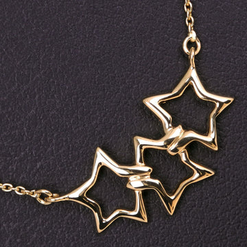 TIFFANY&Co.  triple star K18 yellow gold ladies necklace