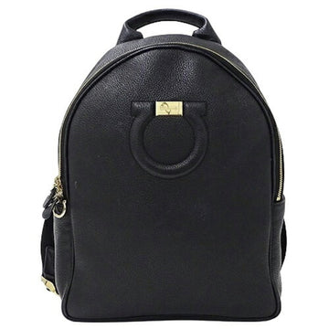 SALVATORE FERRAGAMO Bag Women's Rucksack Backpack Gancini Leather Black