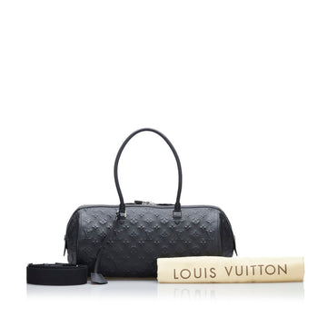 LOUIS VUITTON Monogram Emplant Neopapillon GM Handbag Shoulder Bag M40737 Noir Black Leather Ladies