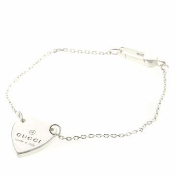 Gucci Bracelet Trademark Heart Pendant Silver 925 Ladies GUCCI