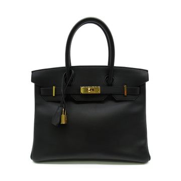 HERMES Birkin 30 handbag Black Noir Black Epsom leather