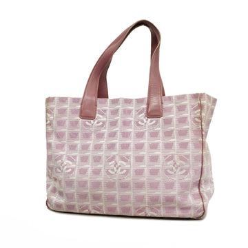 Chanel New Travel Line Tote Bag Women's Nylon Canvas Tote Bag Pink