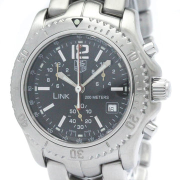 TAG HEUERPolished  Link Chronograph Jason Bourne Steel Watch CT1111 BF562281