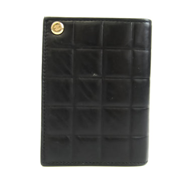 Chanel Chocolate Bar Leather Card Case Black
