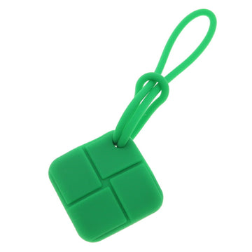 BOTTEGA VENETA Air Tag Case Intrecciato 701847 Parakeet Silicone Keychain Bag Charm AirTag Apple