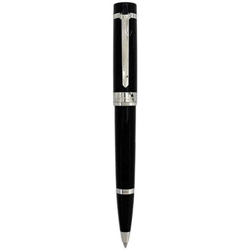 CARTIER Ballpoint Pen Pacha de Black ST220002 Twist Must Silver Rotating Rolling Type
