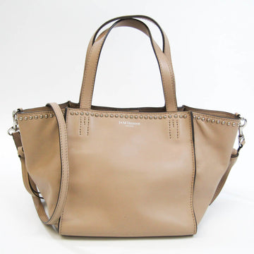 J&M DAVIDSON BELLE Women's Leather Handbag,Shoulder Bag Beige