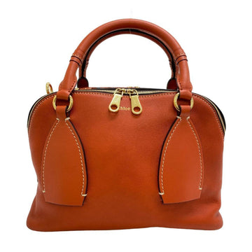 CHLOE  2WAY Shoulder Bag Dahlia Handbag Orange Ladies