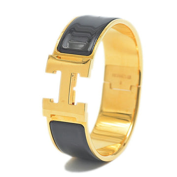 HERMES Clic Clack GM Bracelet Gold/Black
