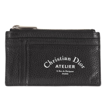 DIOR HOMME 18SS Atelier Logo Leather Coin Case 2ATBC056 Purse Wallet ATELIER Black