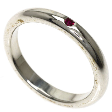 TIFFANY Stacking Ruby Ring Silver Ladies &Co.