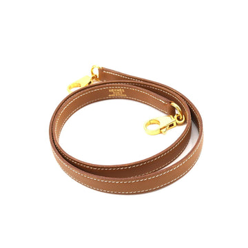 HERMES Kelly Bolide Shoulder Strap Couchbel Epson Gold Brown Accessory