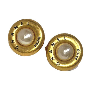 CHANEL 93A GP gold earrings