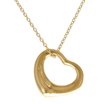 TIFFANY Open Heart Necklace K18 Yellow Gold Women's &Co.